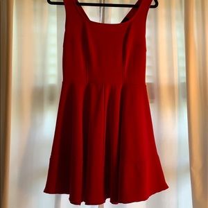 red lulus dress